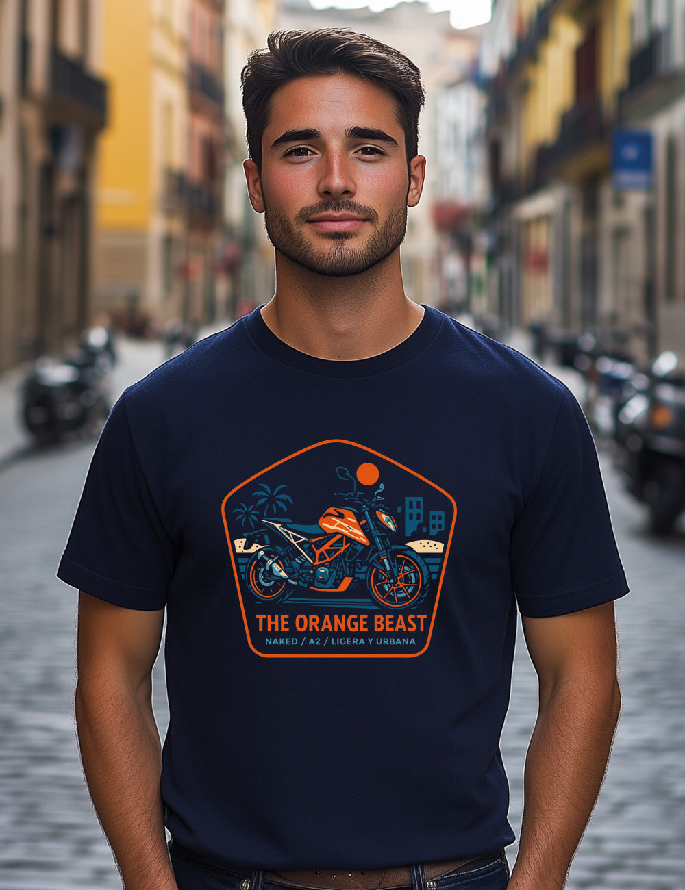 Camiseta The orange beast. L 466
