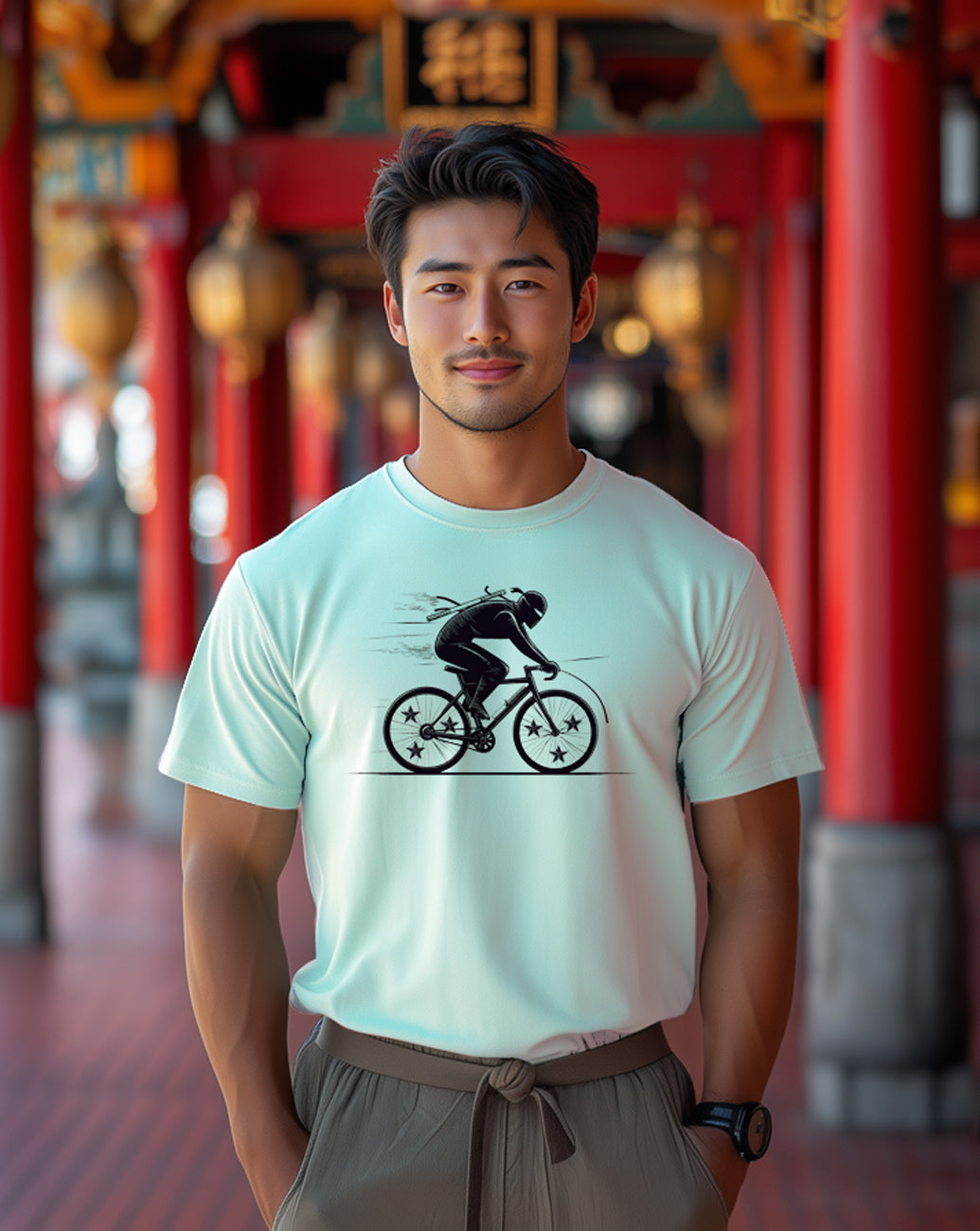 Camiseta Ninja Cycle. Sigilo sobre Ruedas. L 15