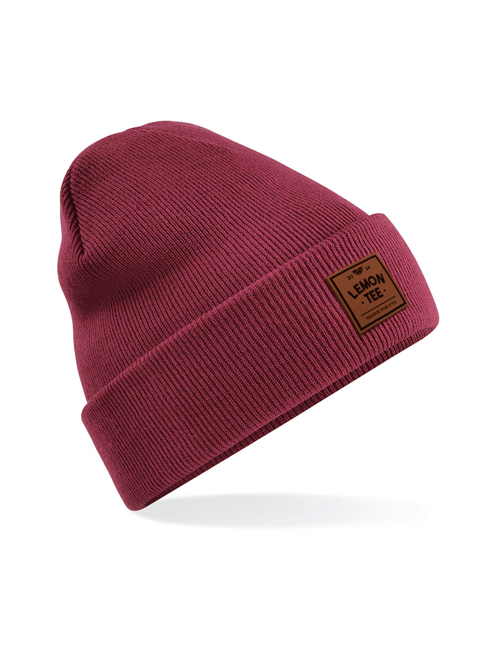 Gorro Lemon Tee. Burdeo