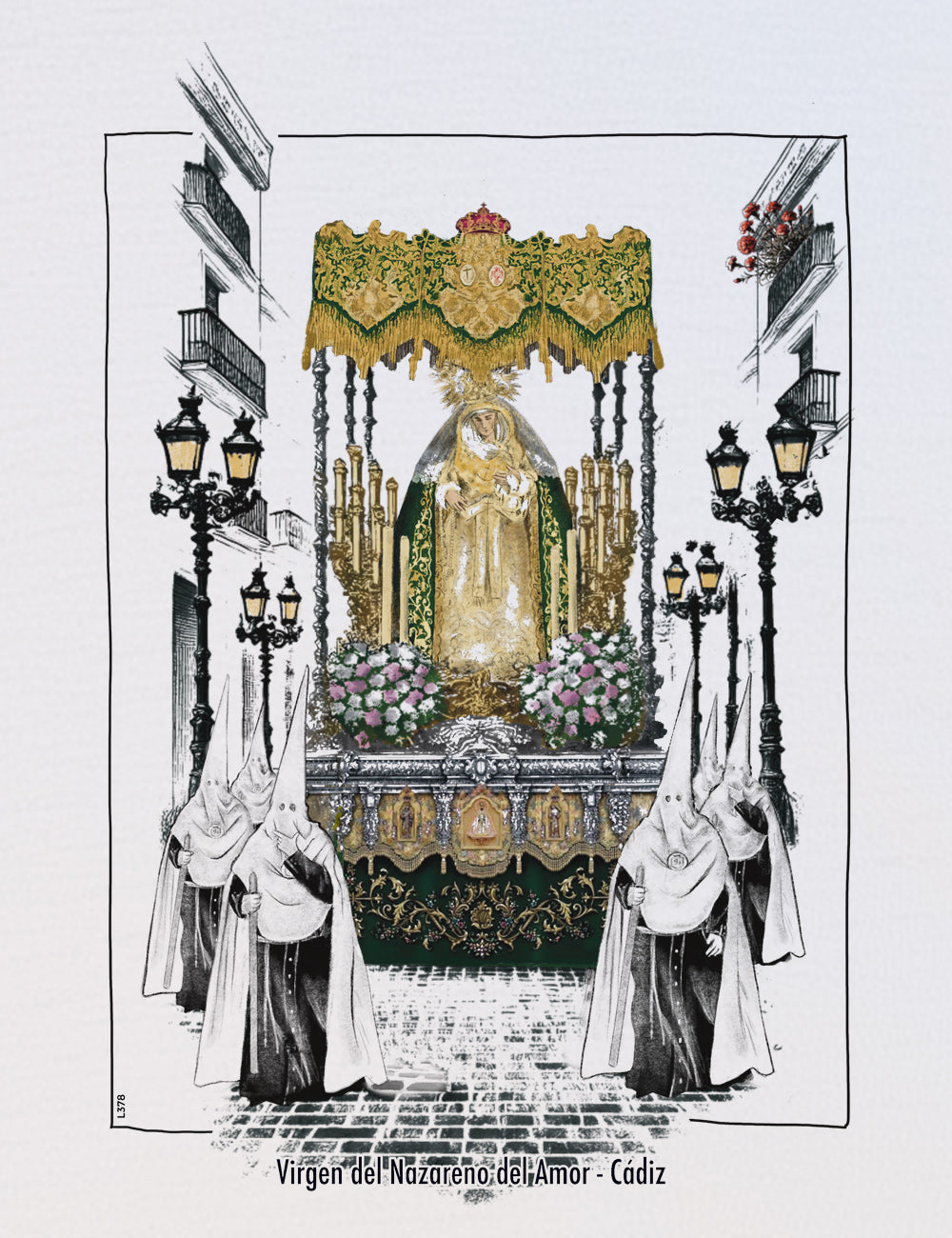 Camiseta Virgen Nazareno del Amor. Cádiz. L 378
