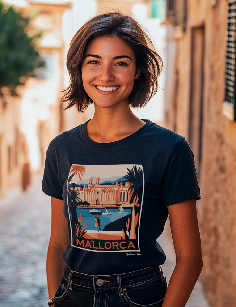 Camiseta MALLORCA SKYLINE. L 309
