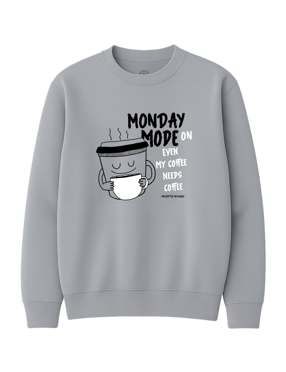 Sudadera No coffee no magic. L 30s