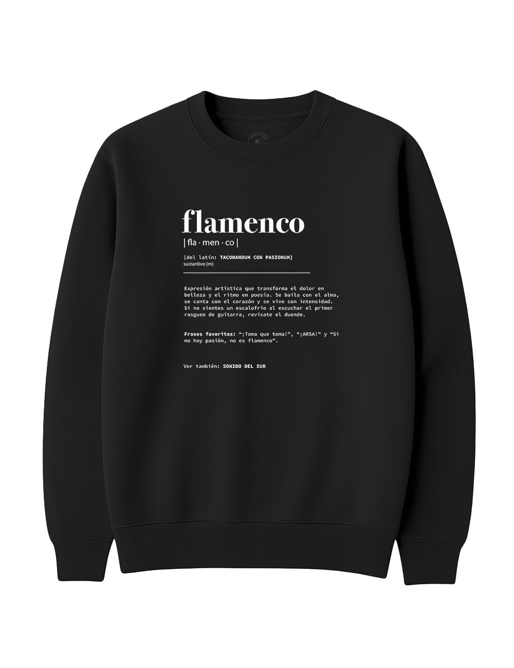 Sudadera Flamenco definición. L 332s