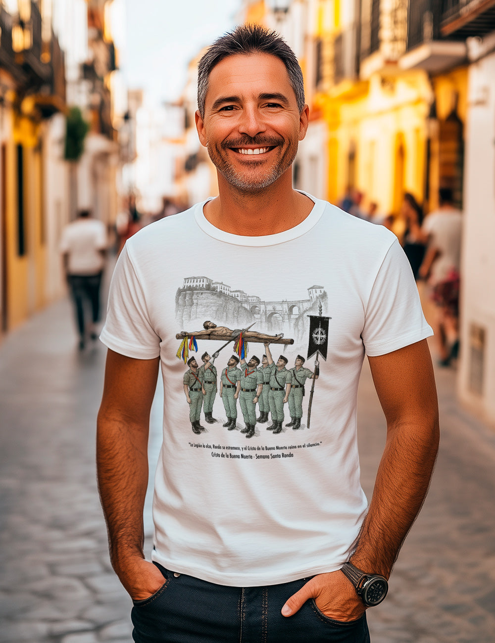 Camiseta Cristo de la buena muerte. Ronda. L 403