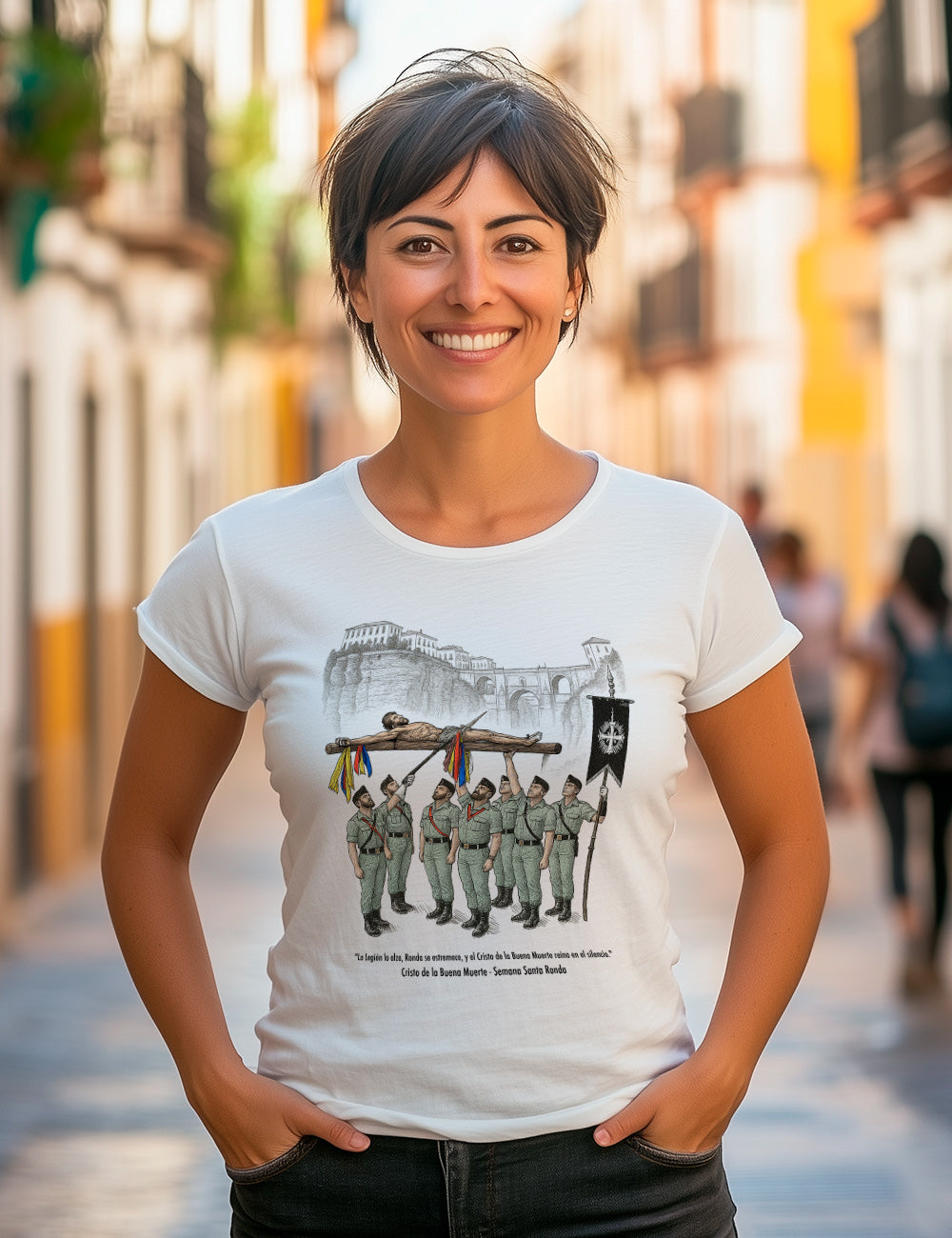 Camiseta Cristo de la buena muerte. Ronda. L 403