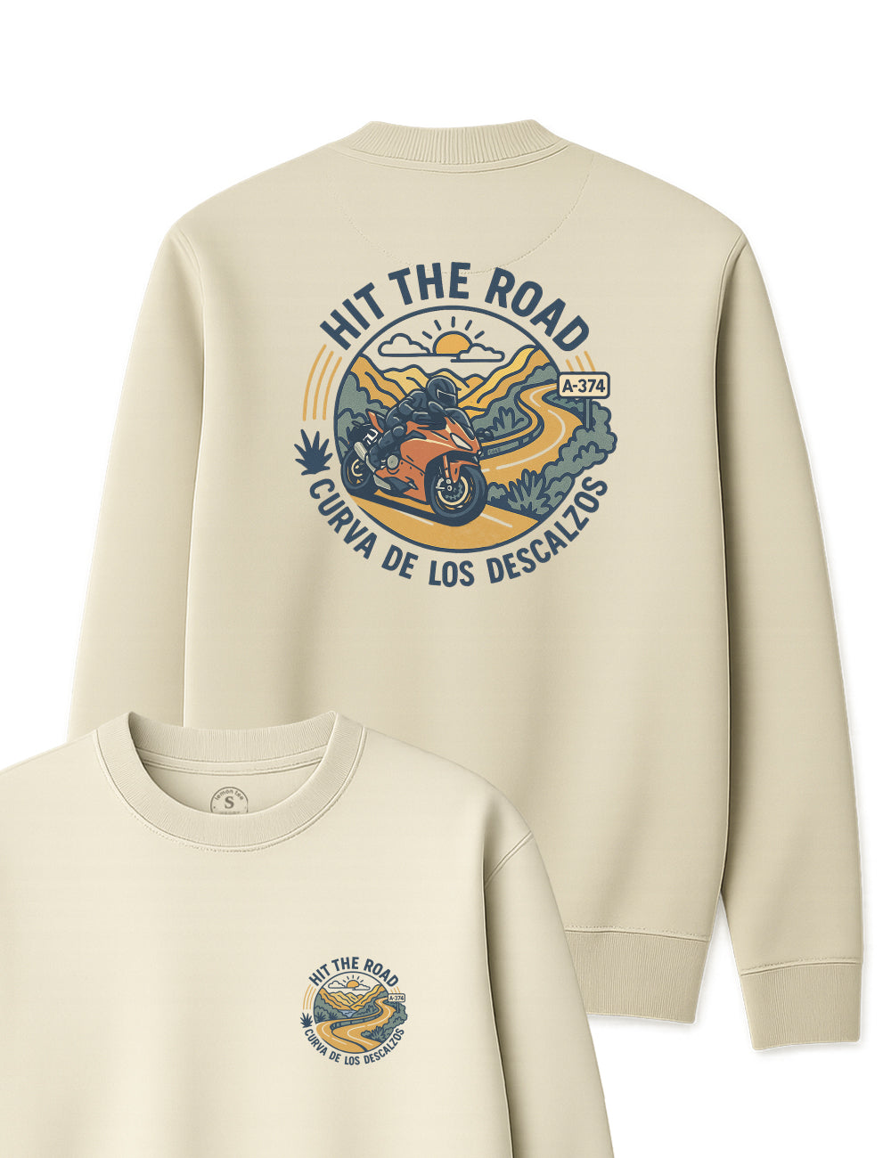 Sudadera Curva de los descalzos. L 443s