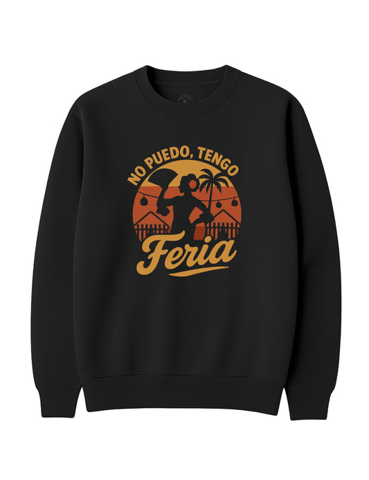 Sudadera No puedo, tengo Feria. L 506s