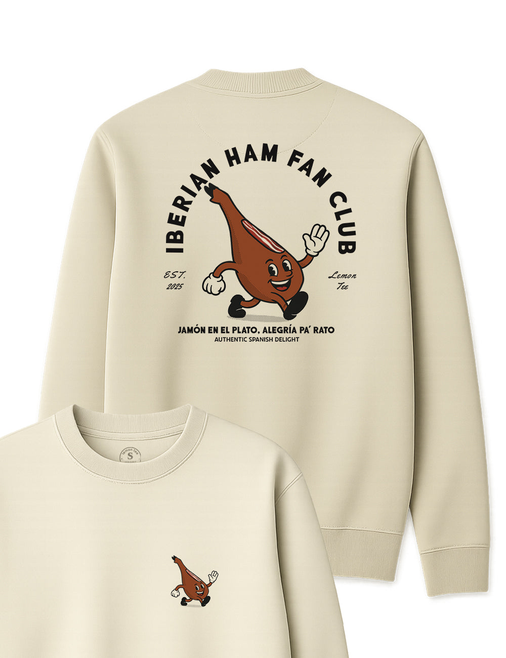 Sudadera Iberian ham fan club. L 536s