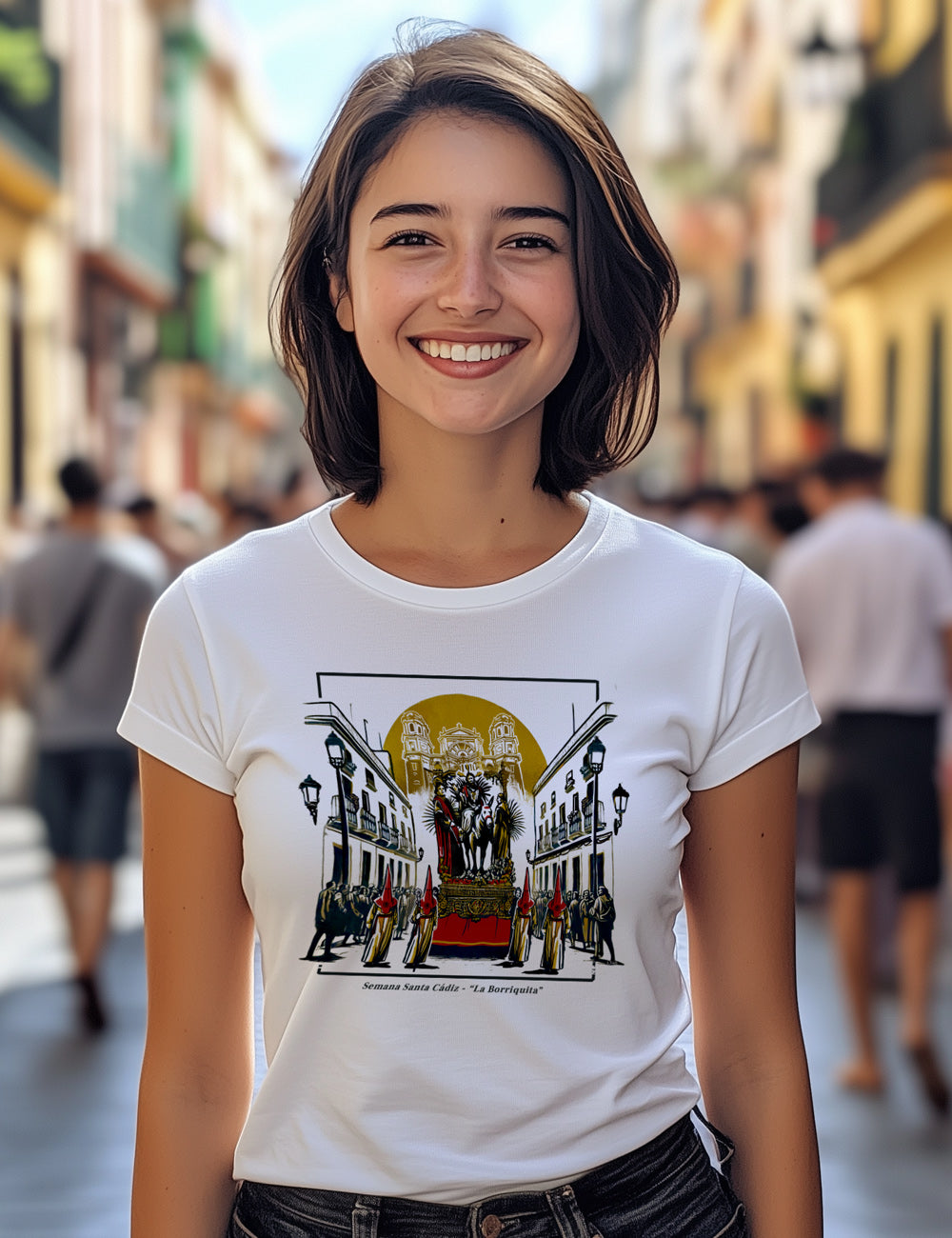Camiseta La Borriquita. Semana Santa de Cádiz. L 348
