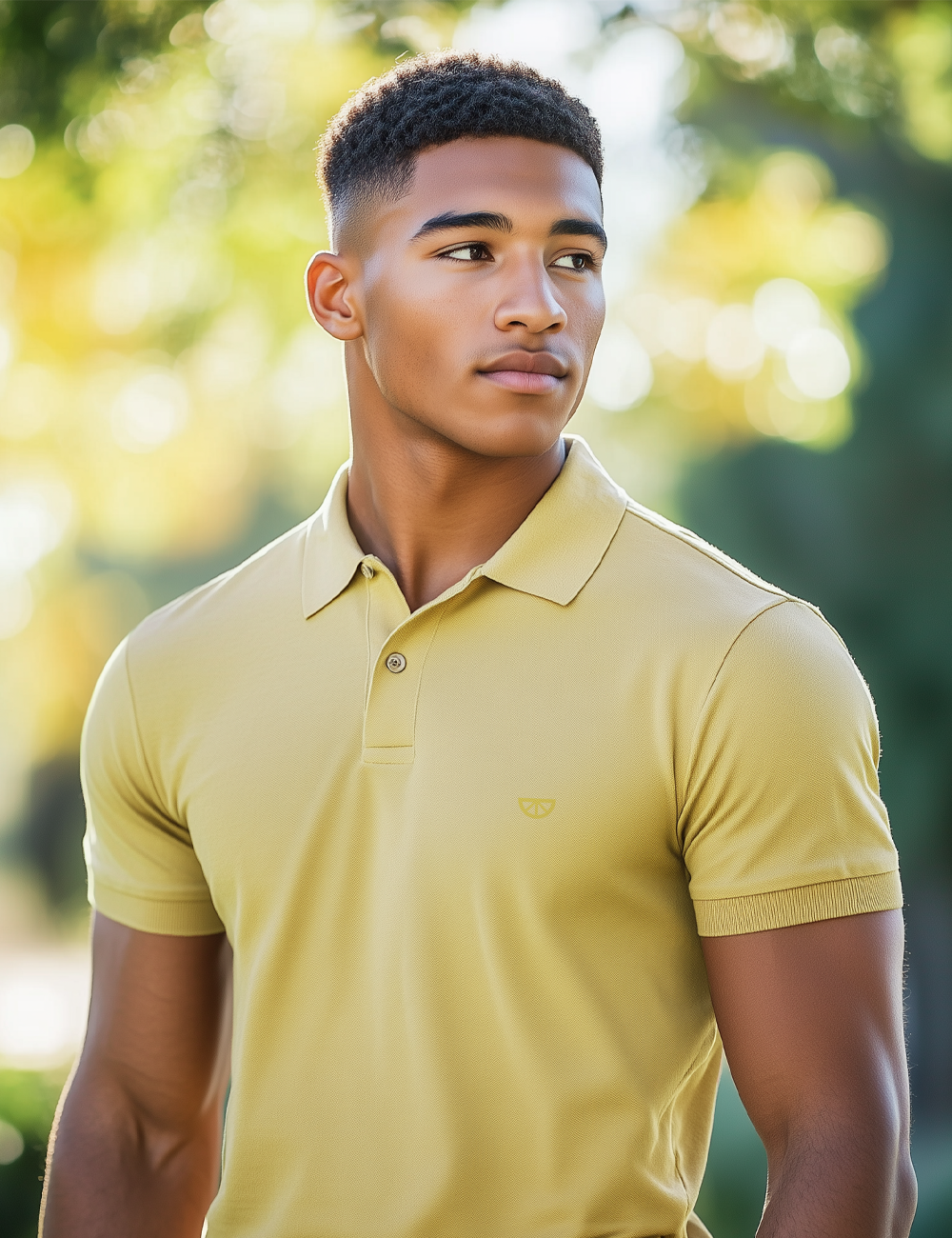 Polo amarillo maiz.