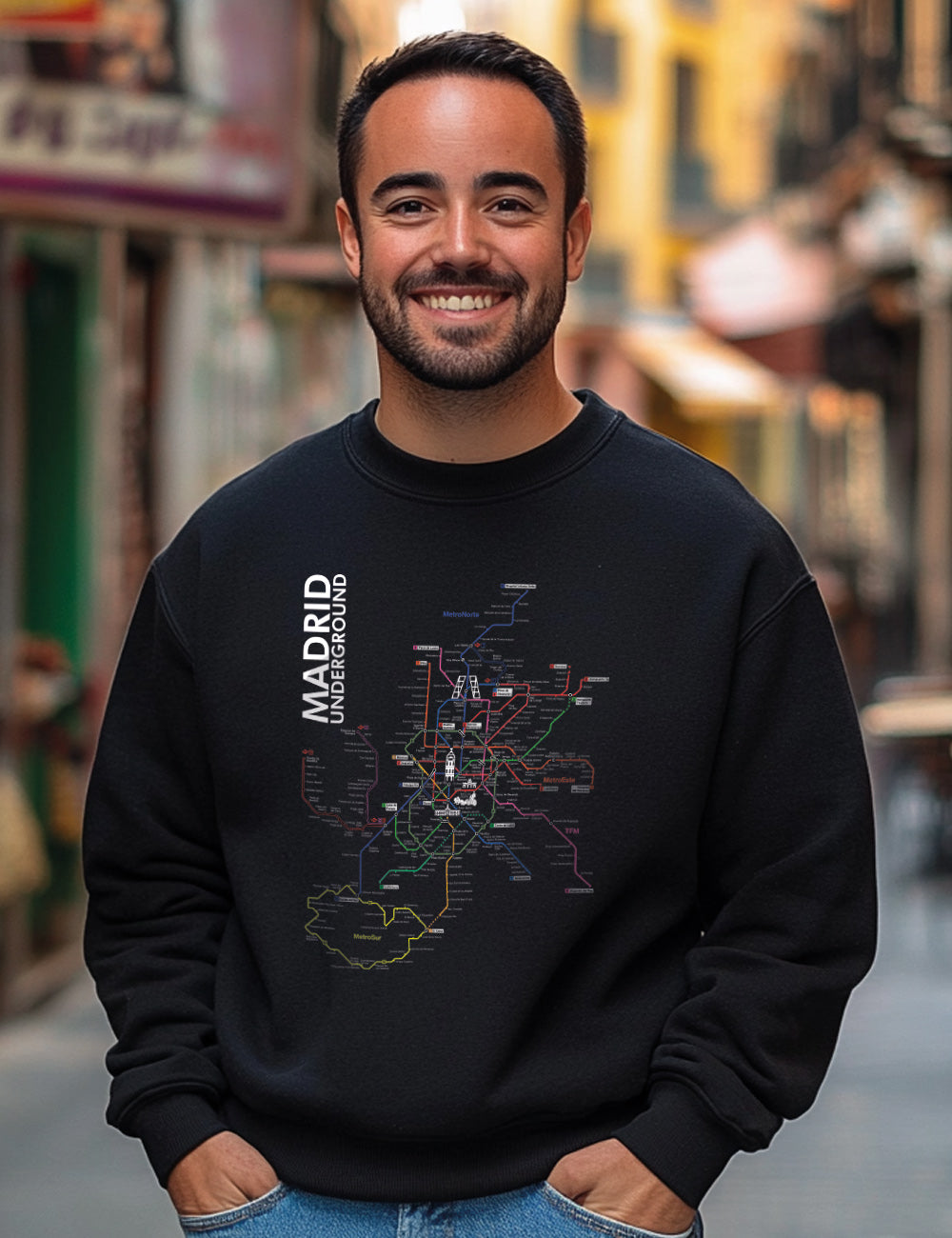 Sudadera Madrid Underground. L 172