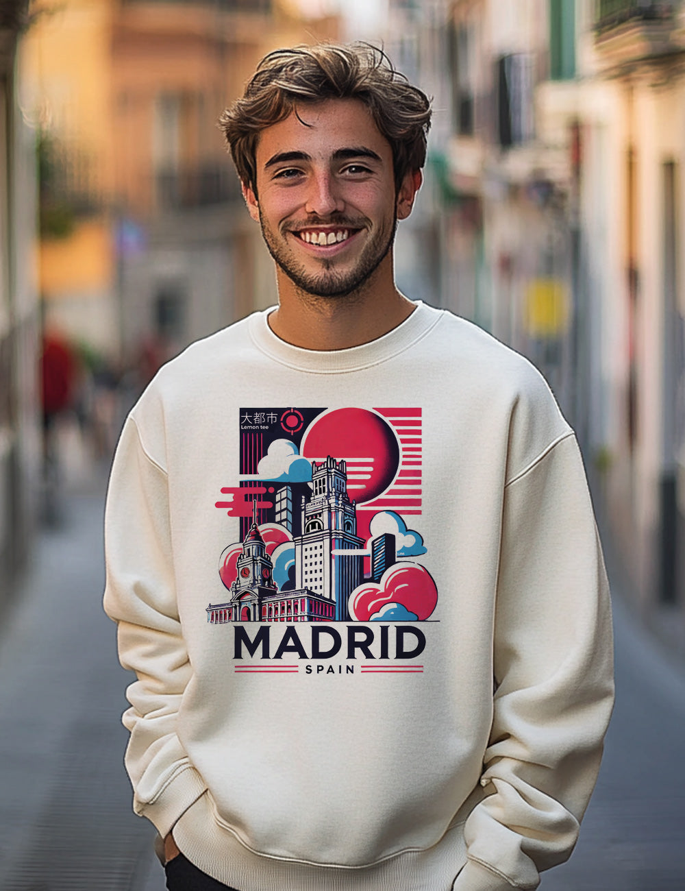 Sudadera Madrid Skyline. L 296