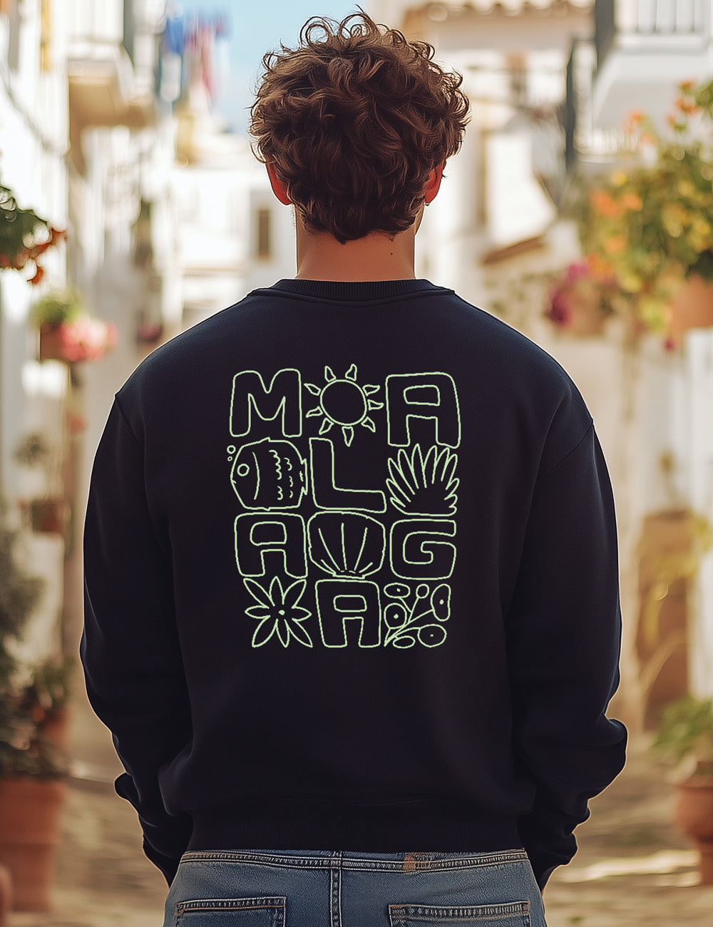 Sudadera Málaga vibes L46s
