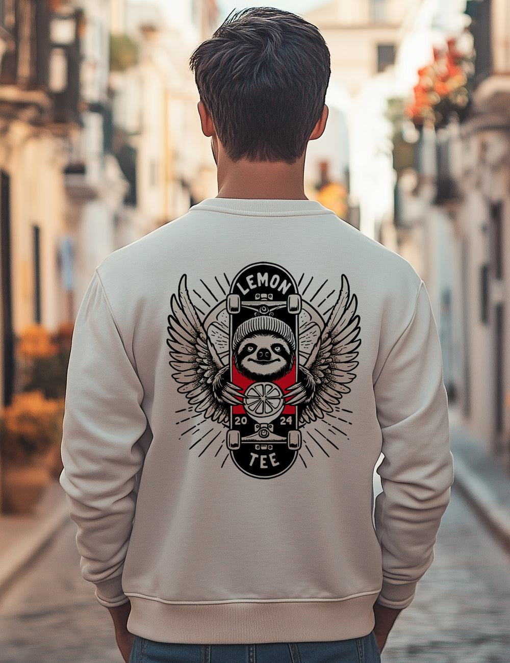 Sudadera Sloth lemon L43s