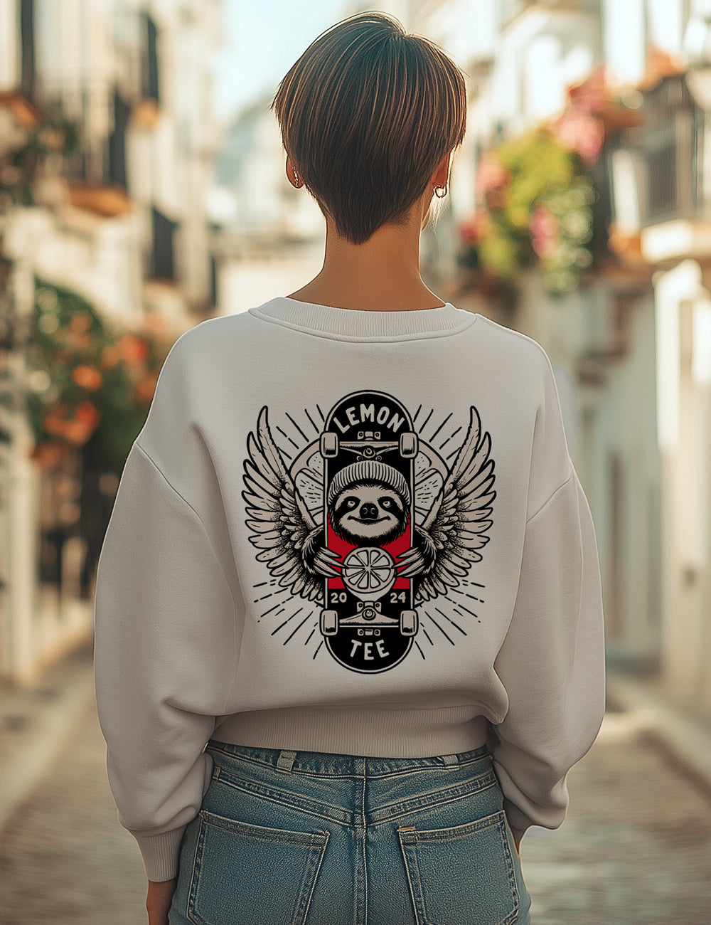 Sudadera Sloth lemon L43s
