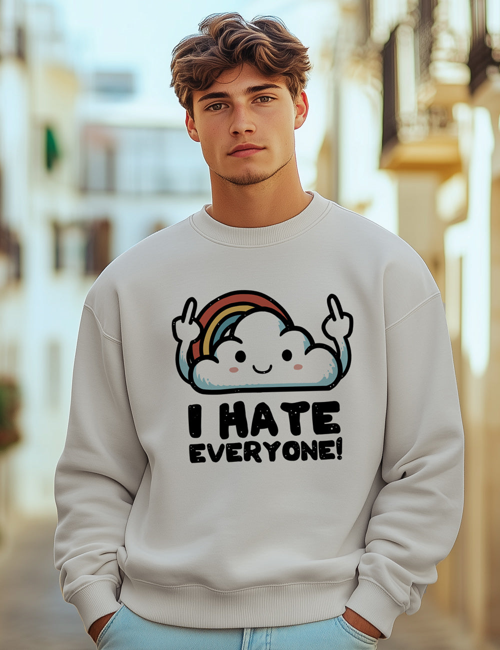 Sudadera I hate every one. L38s