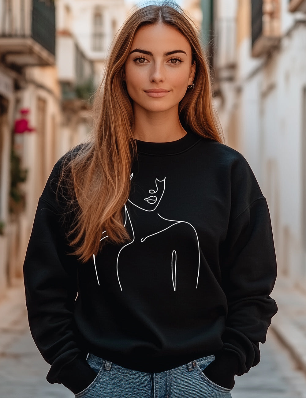 Sudadera Woman art line L39s