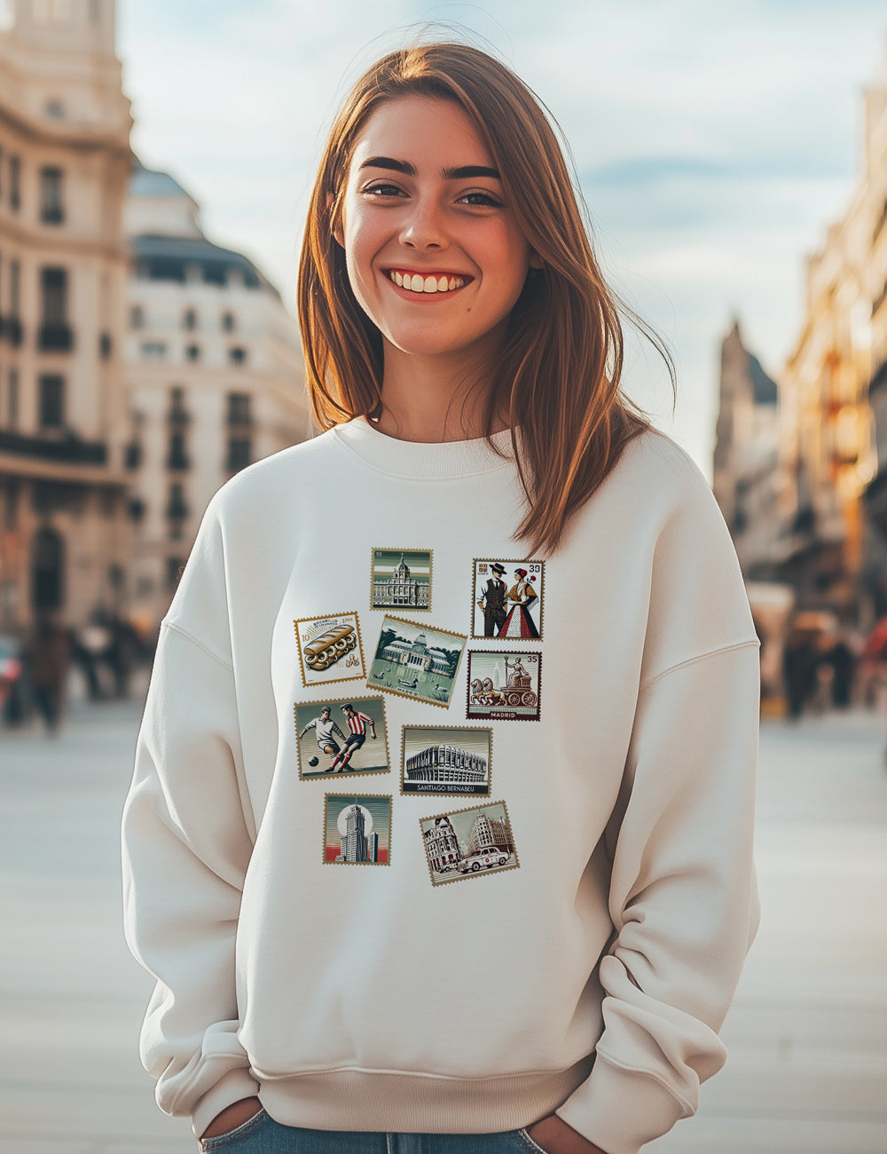 Sudadera Sellos de Madrid. L171