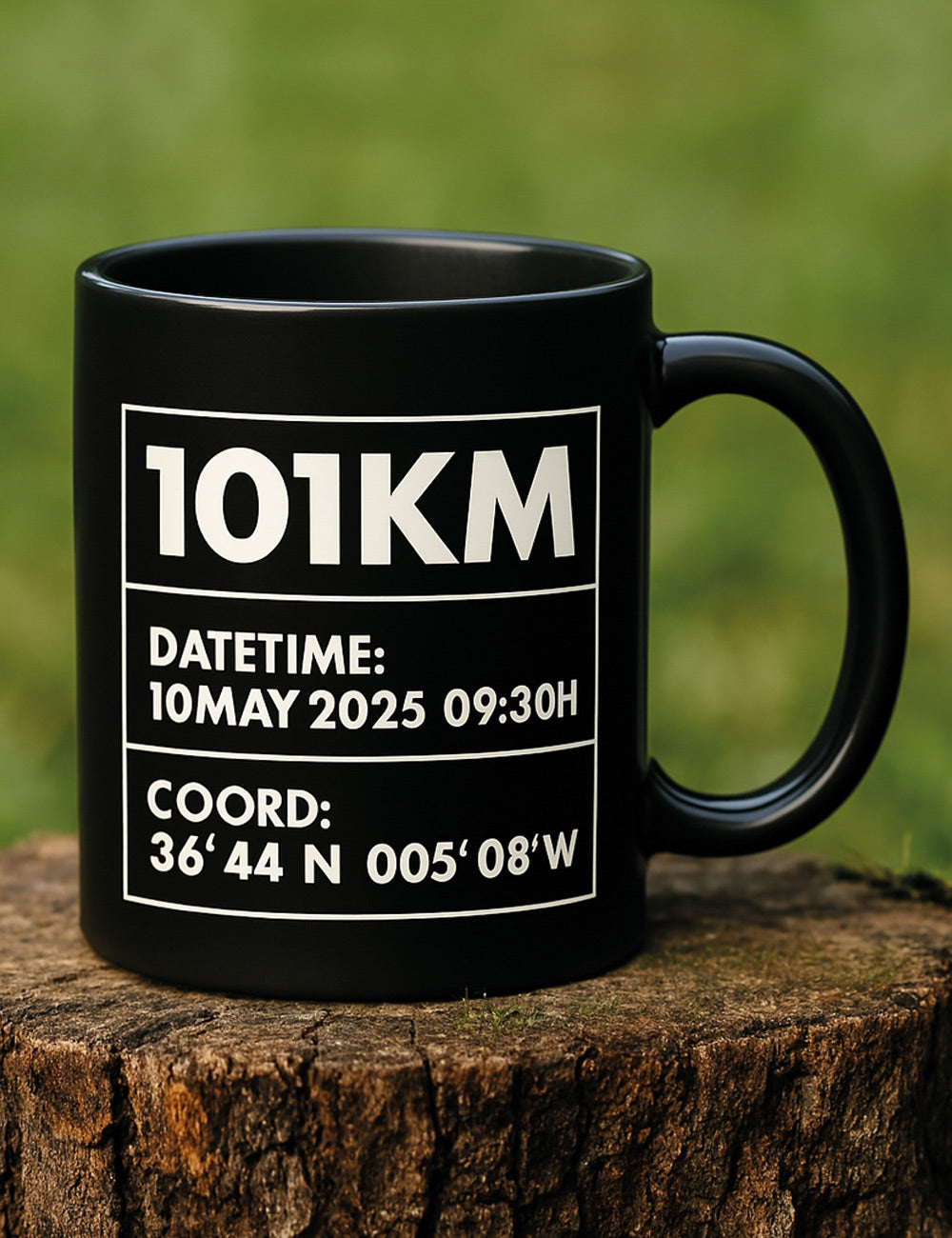 Taza negra 101KM Ronda. L 442