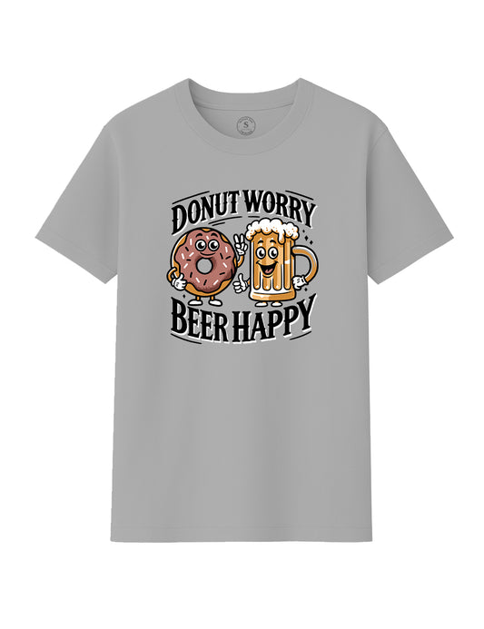 Camiseta  Donut worry beer happy L 118