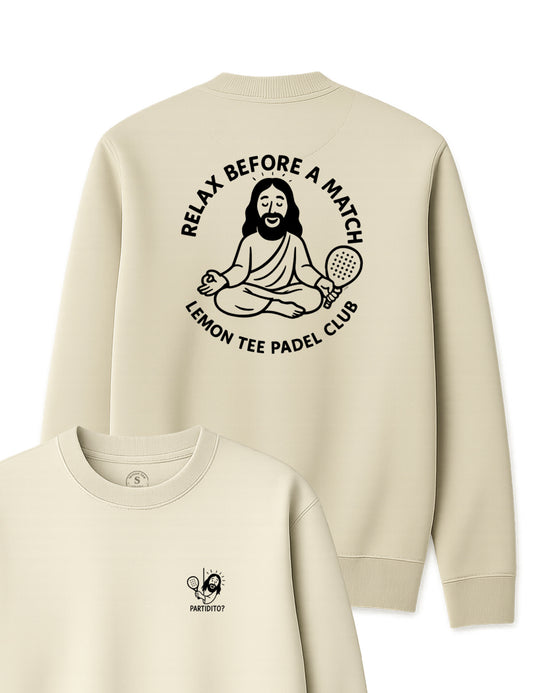 Sudadera Relax before match. Partidito? L 1291s