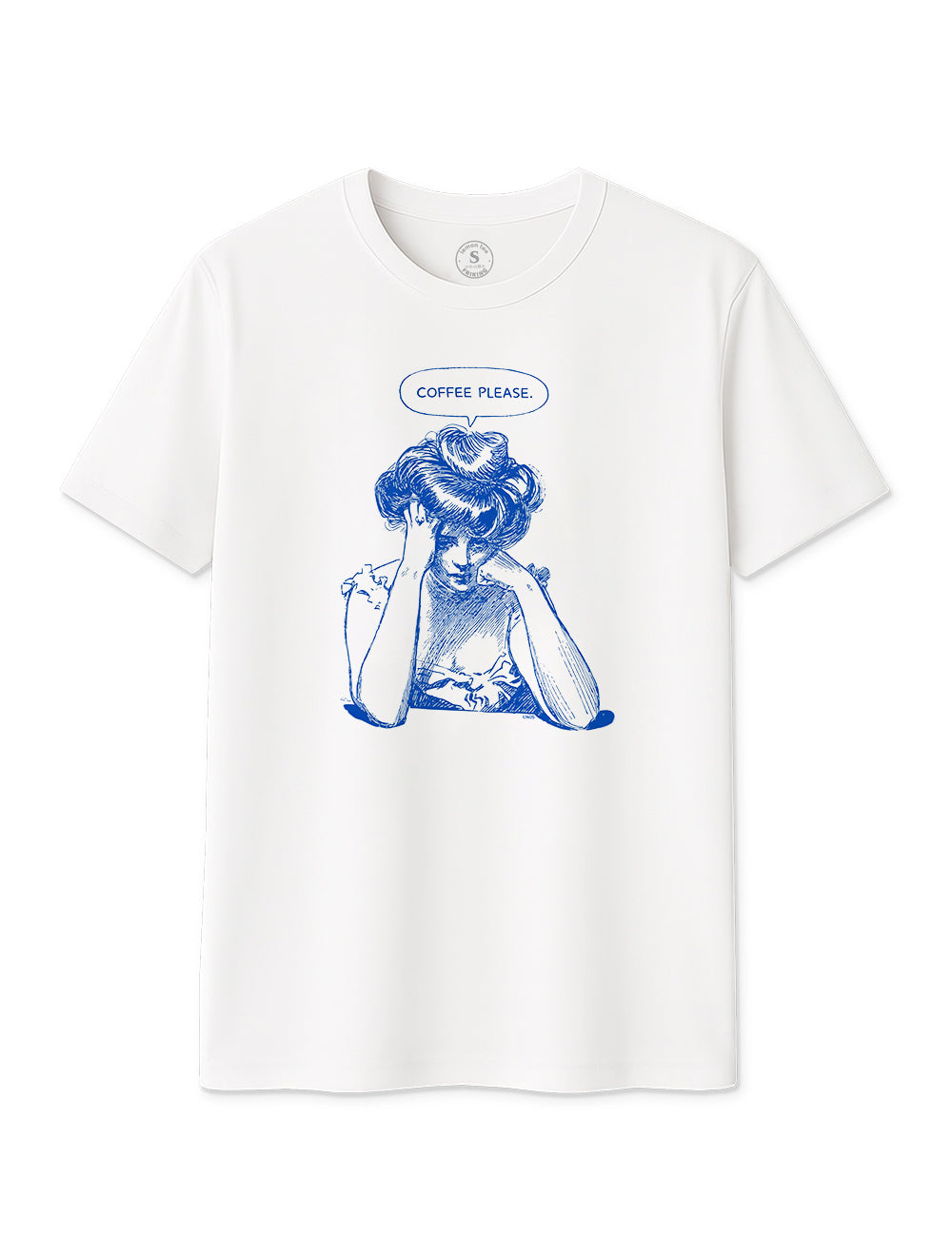 Camiseta Coffee Please. L 1405.