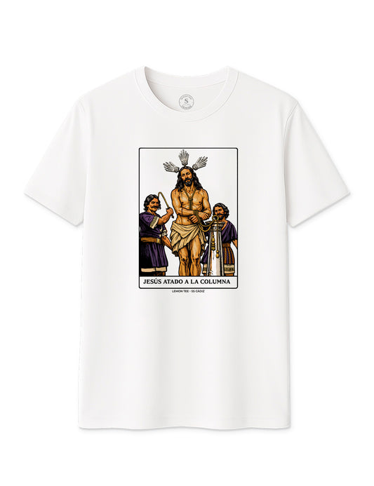 Camiseta Jesús Atado a La Columna. SS. 2026. L 1425