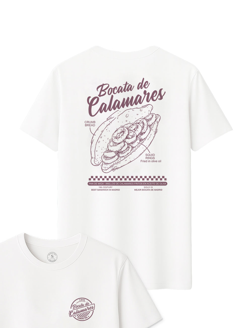 Camiseta  Bocadillo calamares. L 155