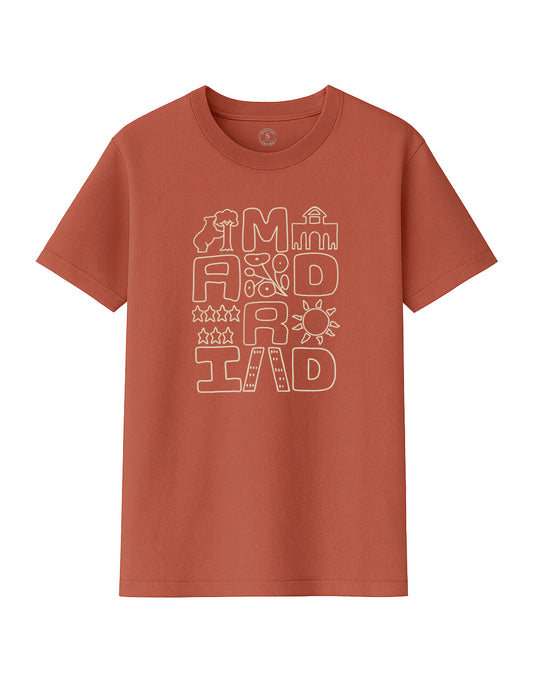 Camiseta  Lettering Madrid Turismo. L 156