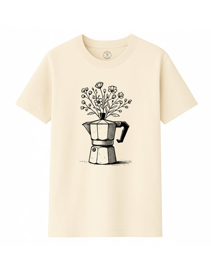 Camiseta Coffee Flower. L 168