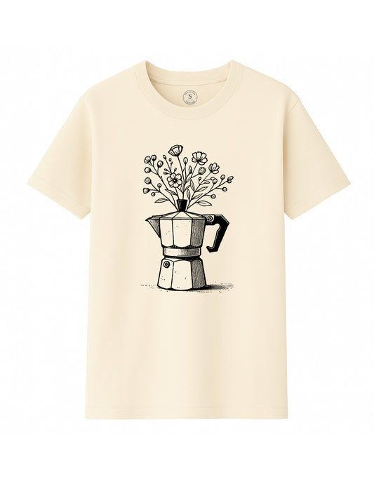 Camiseta Coffee Flower. L 168