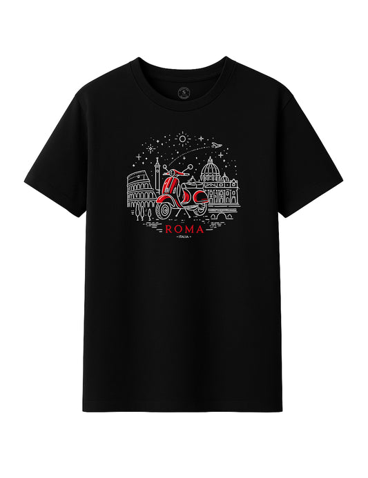 Camiseta Roma en dos ruedas. L 206