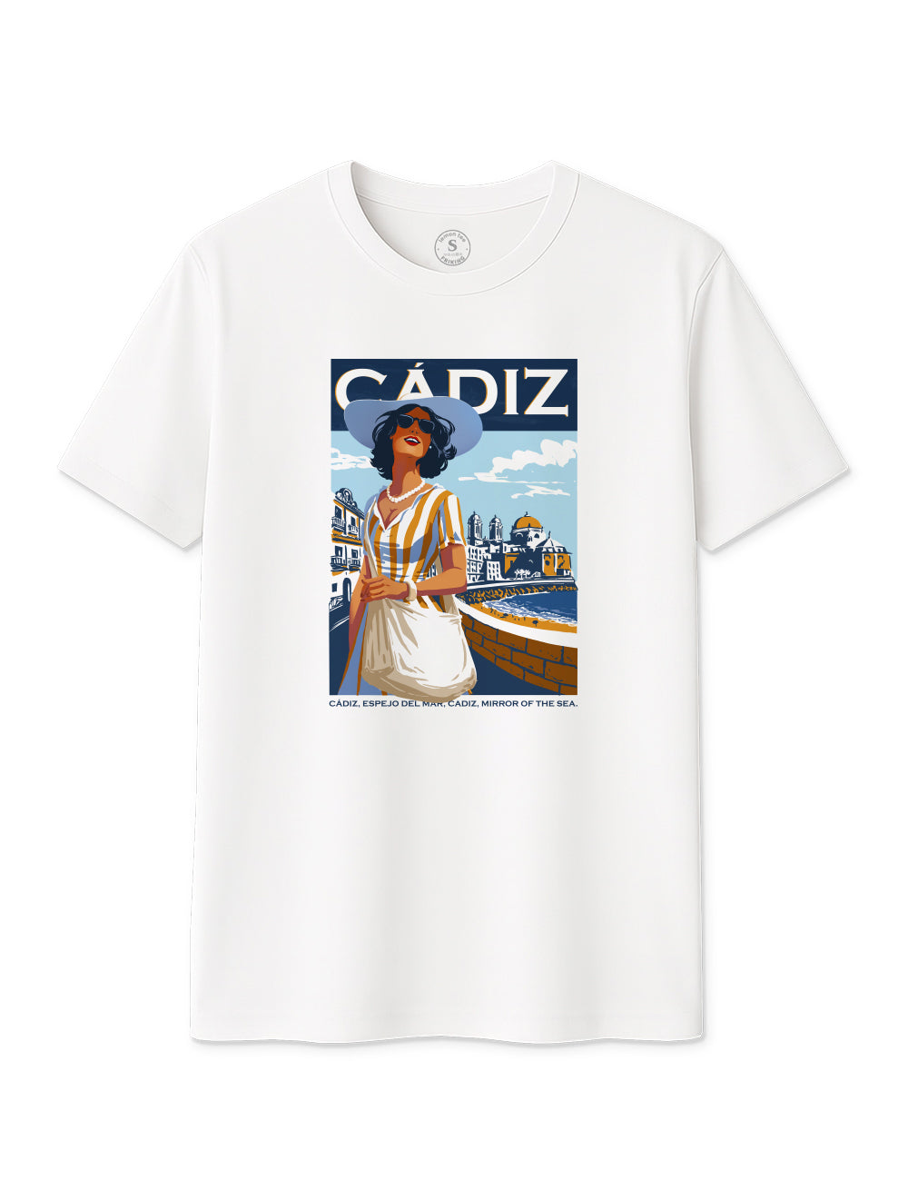 Camiseta  Cádiz mejor playa del mundo. L 242