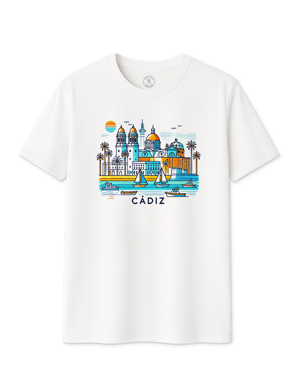 Camiseta  Cádiz Skyline. L 257