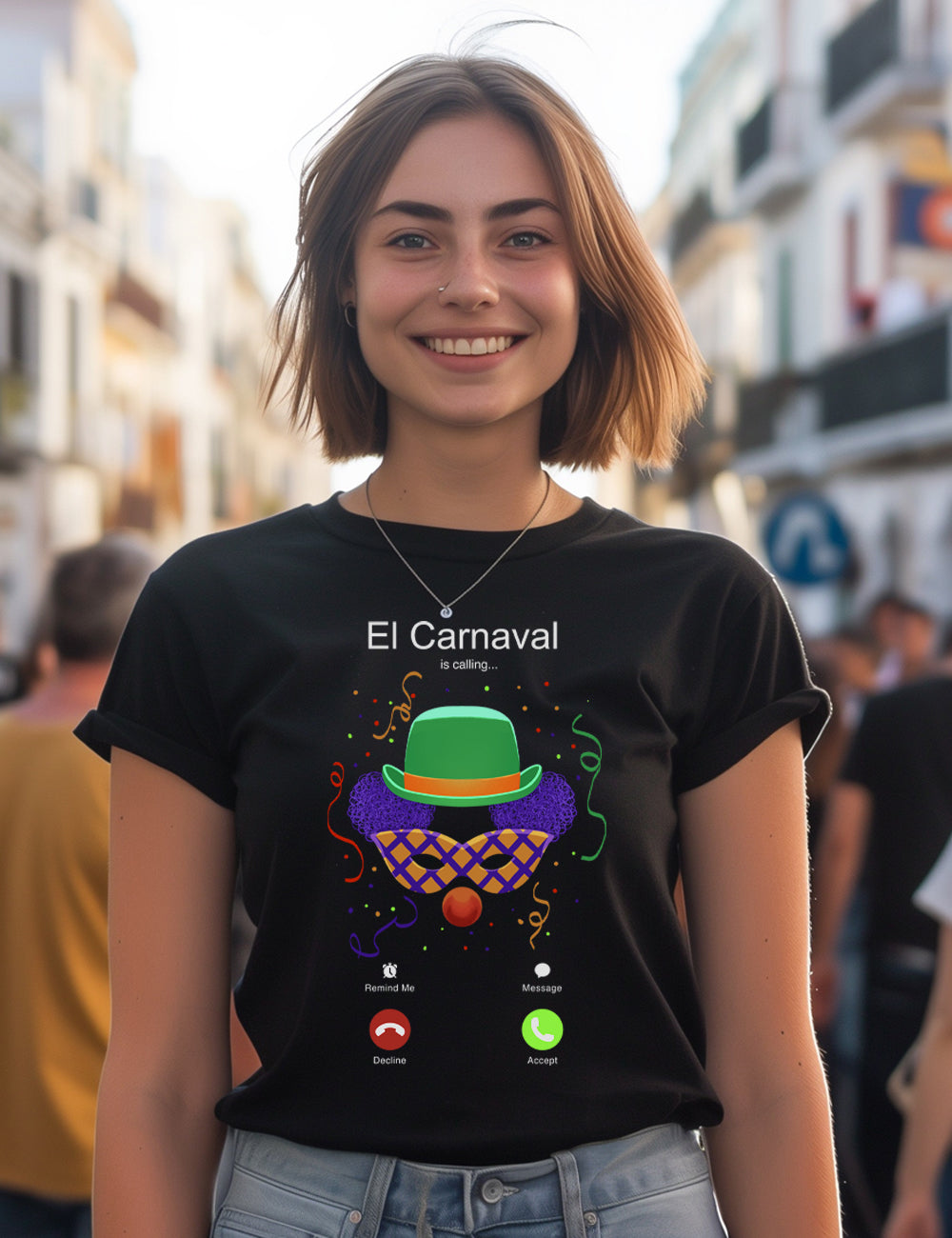 Camiseta Carnaval me llama. L 292