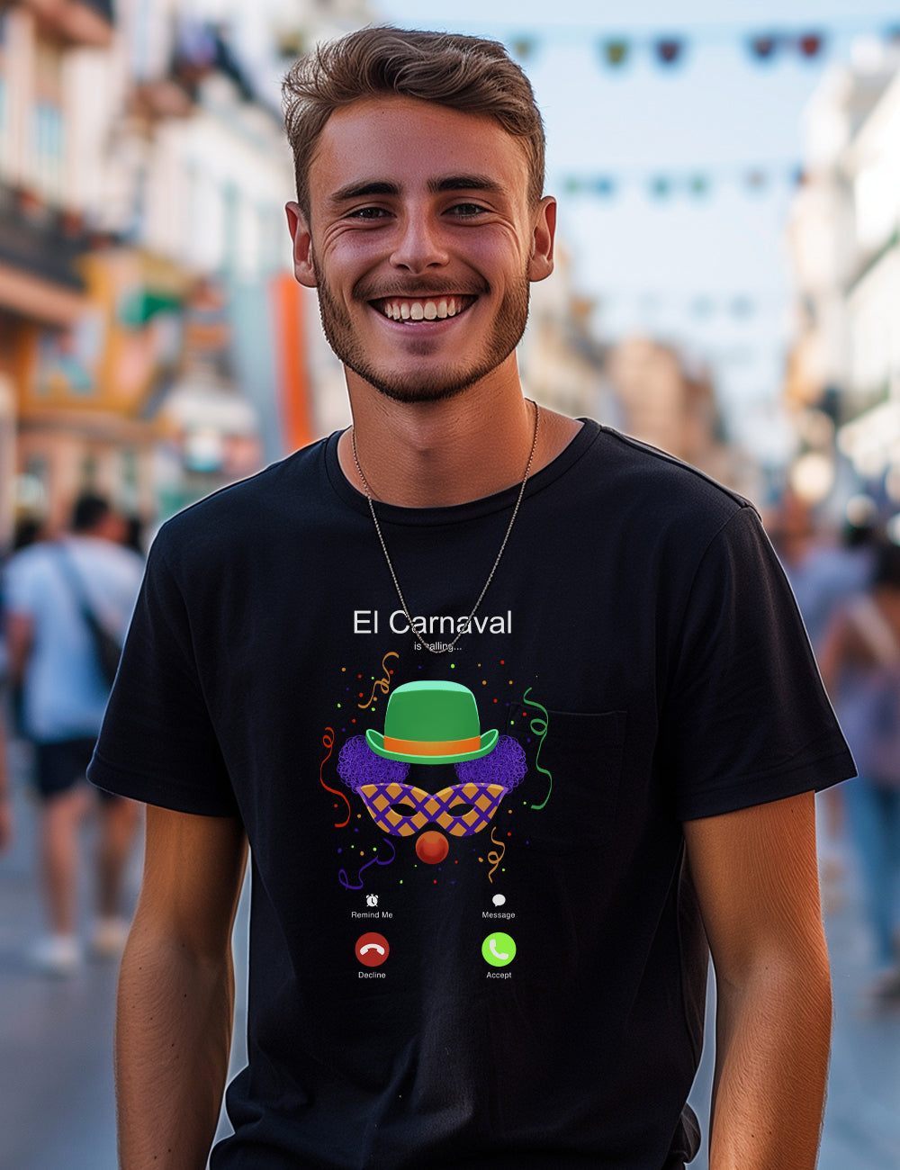 Camiseta Carnaval me llama. L 292