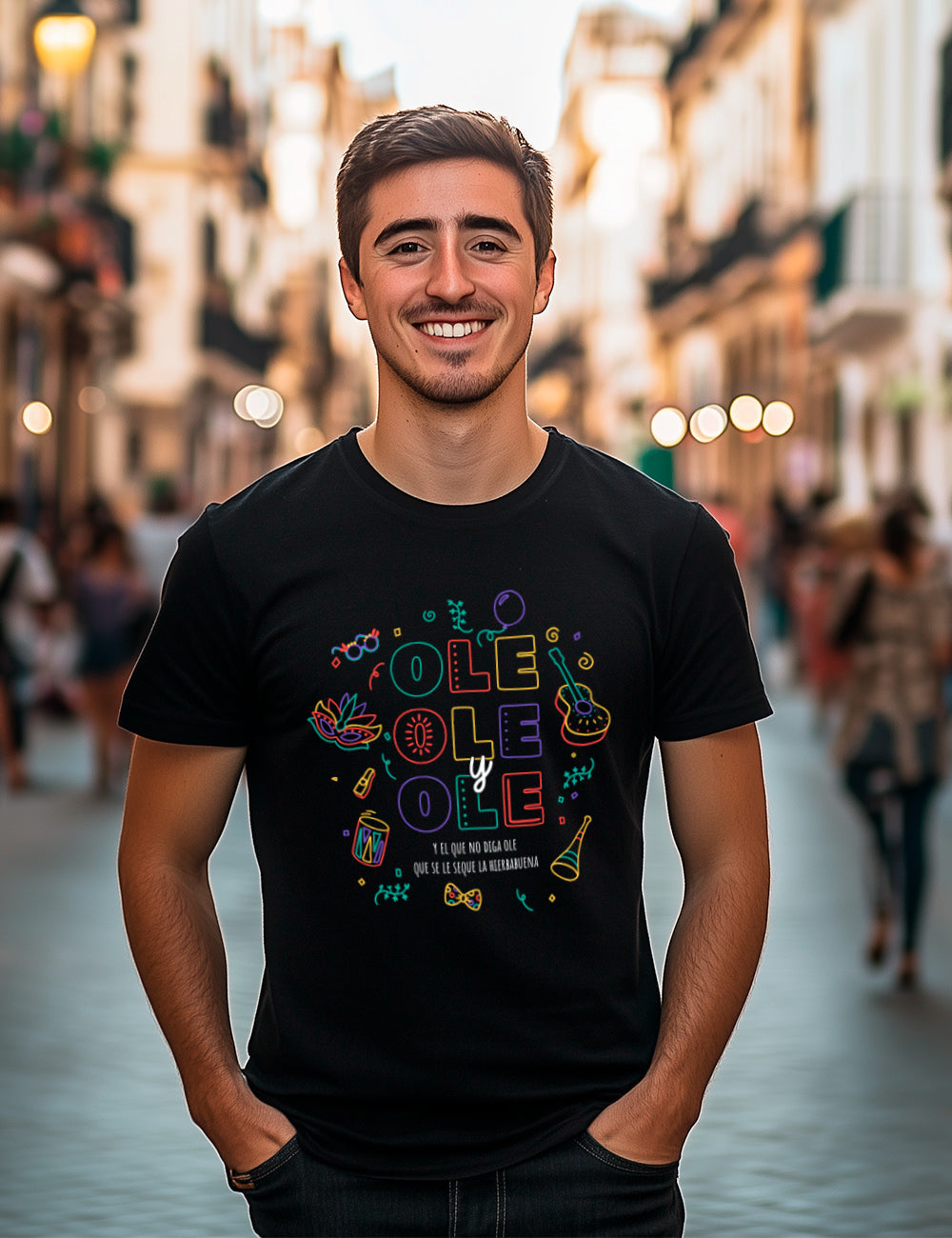 Camiseta  Ole ole y ole. L 320