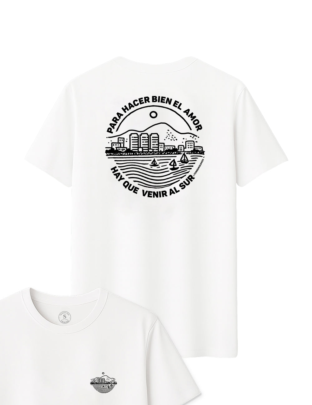 Camiseta Para hacer bien el amor hay que venir a Torremolinos. L 333