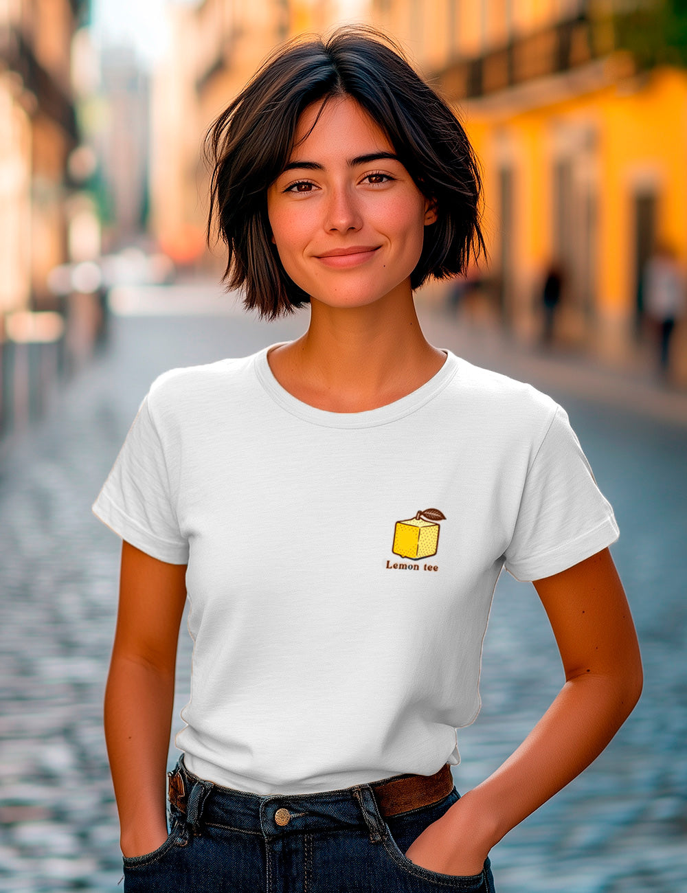 Camiseta Lemon cube.  L 521