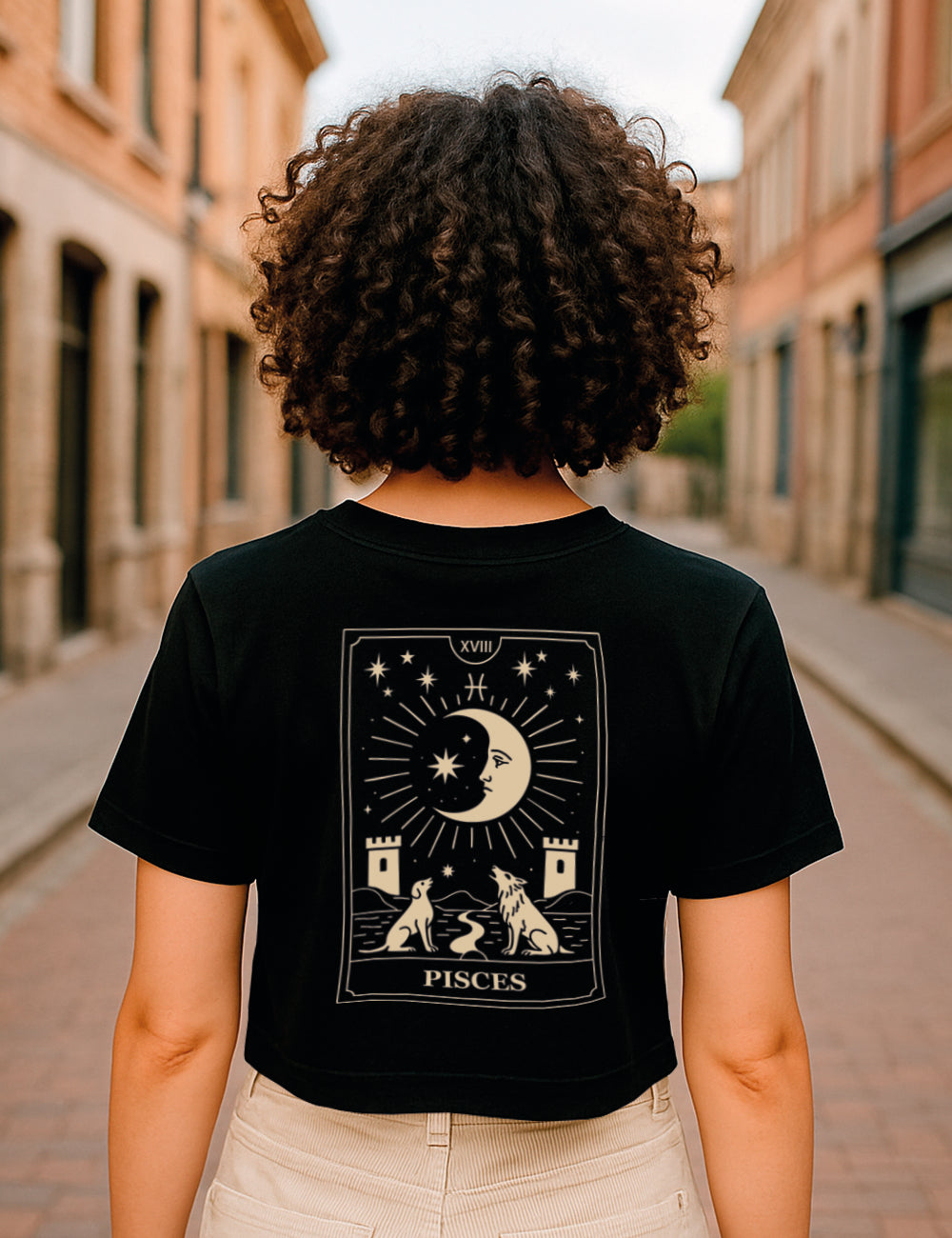 Camiseta Piscis Tarot Crop. L 579