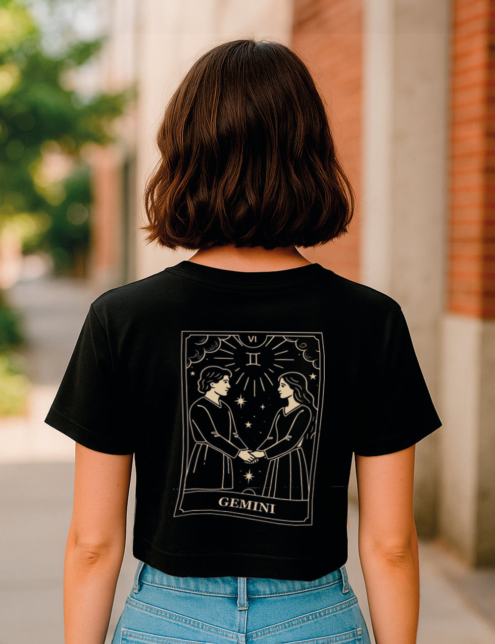 Camiseta Geminis Tarot Crop. L 582