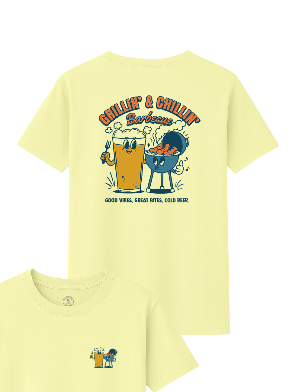 Camiseta Grillin y chillin.  L 594