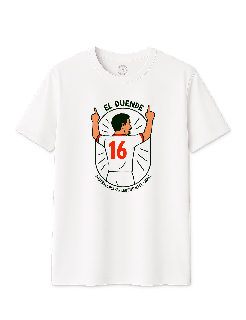 Camiseta El Duente. Blanquirrojos Sevilla. L 696