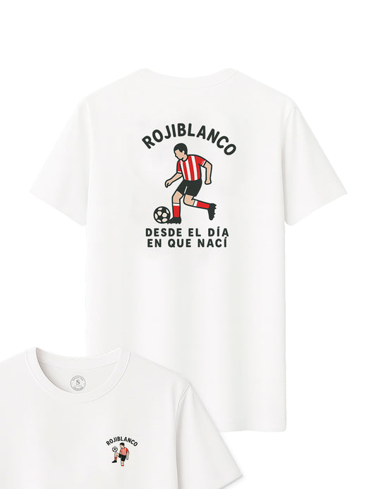 Camiseta Rojiblancos Almería desde el día que nací. L 663