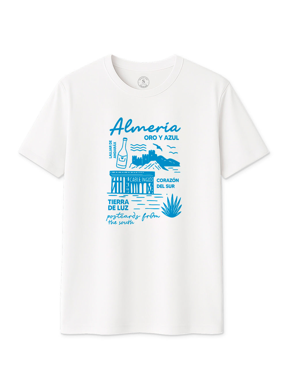 Camiseta Almería Oro y Azul L687