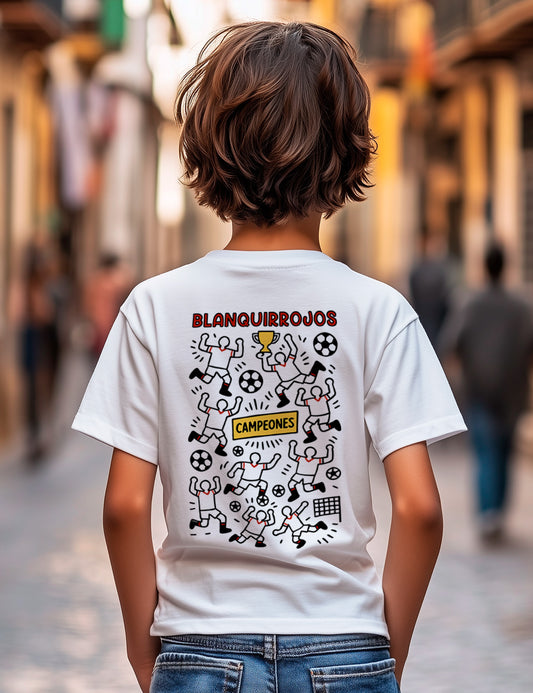 Camiseta Goligoles Blanquirrojos Sevilla. L 692 KIDS