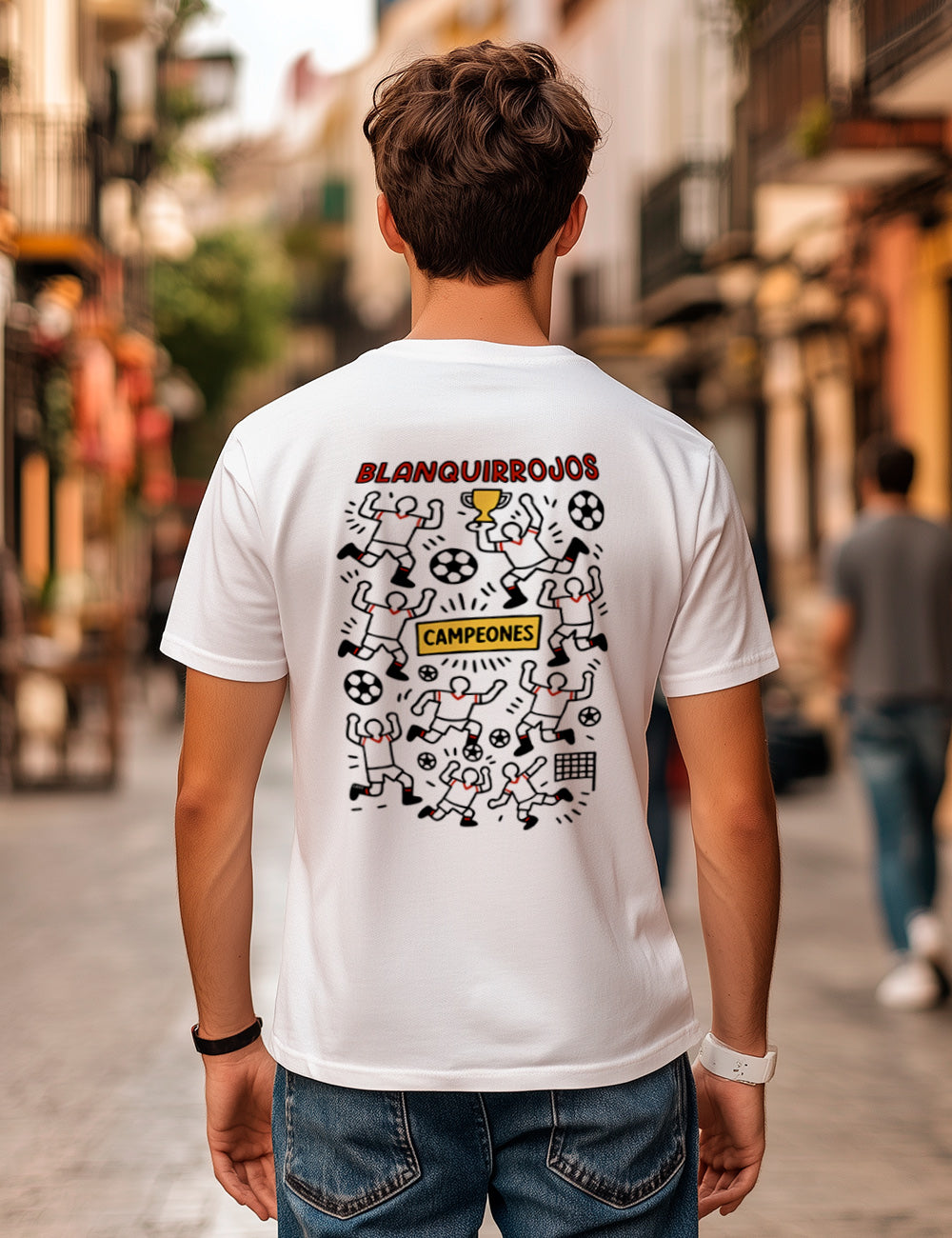 Camiseta Goligoles Blanquirrojos Sevilla. L 692