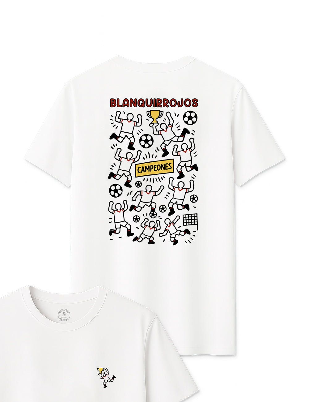 Camiseta Goligoles Blanquirrojos Sevilla. L 692