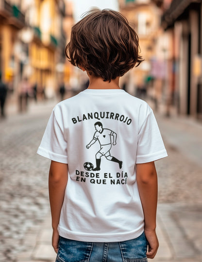 Camiseta Blanquirrojo desde que nací. Sevilla. L 693 kids