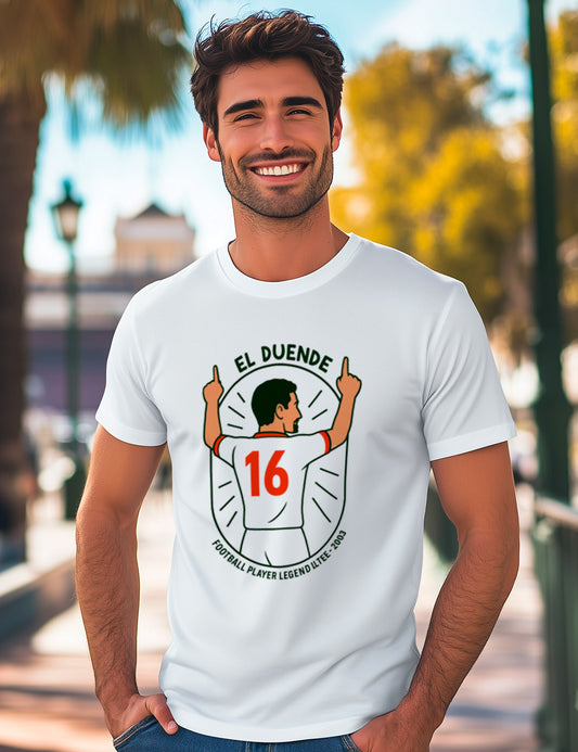 Camiseta El Duente. Blanquirrojos Sevilla. L 696